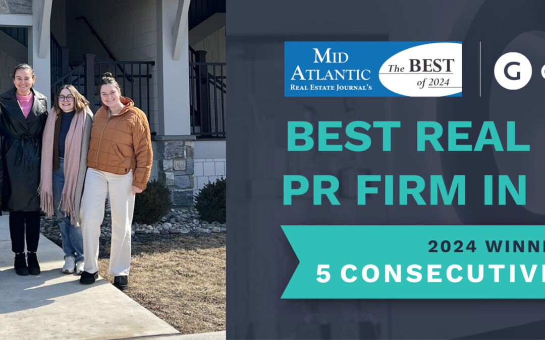 Gregory FCA Named a Top Real Estate PR Agency in the Mid-Atlantic—Five Years Running!