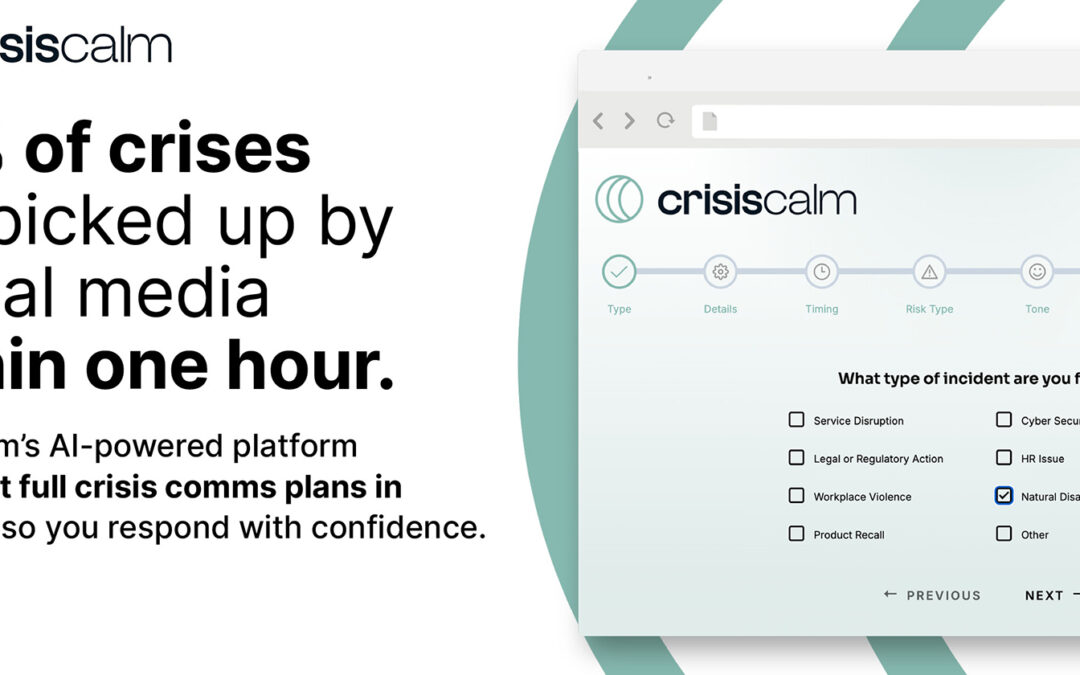Introducing CrisisCalm: Transforming Crisis Communications for the Modern Business