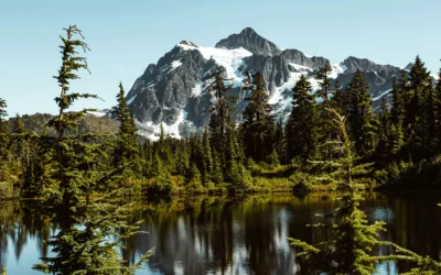 Image of mountains and lake for Allianz