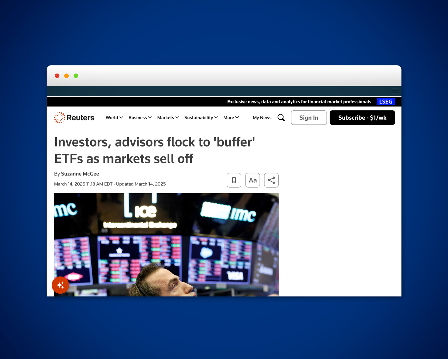 Reuters media coverage example the Gregory secured for Allianz