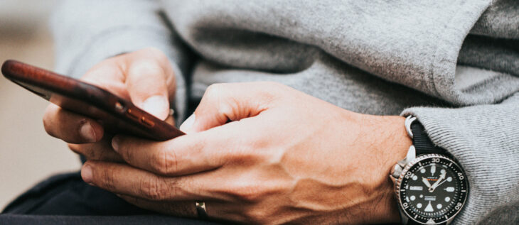 A prospect on their iPhone that is seeing the digital marketing campaigns you are running