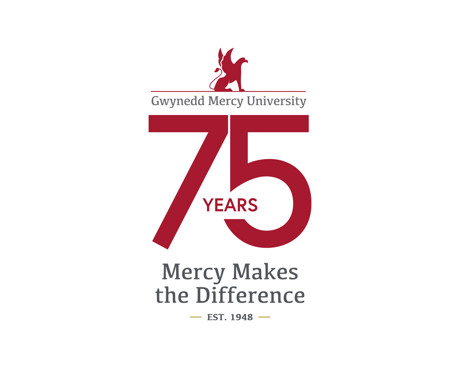 Gwynedd Mercy University 75 Anniversary Logo