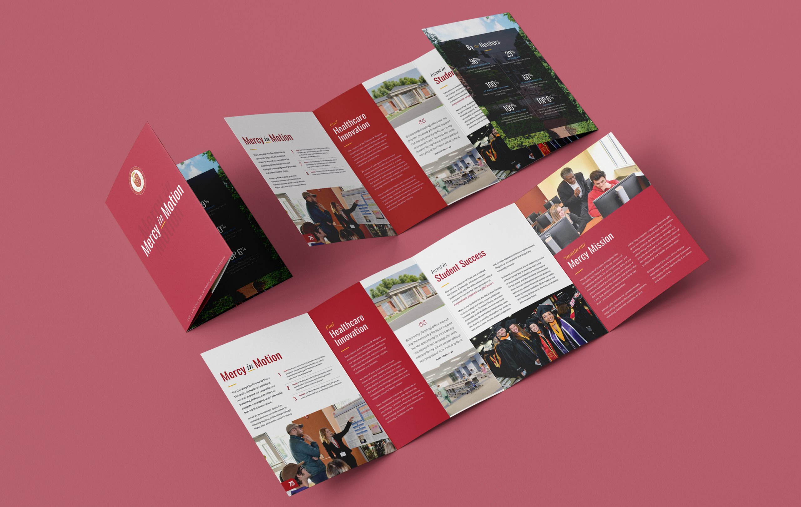 Image of the Gwynedd Mercy University brochure for the 75 Anniversary