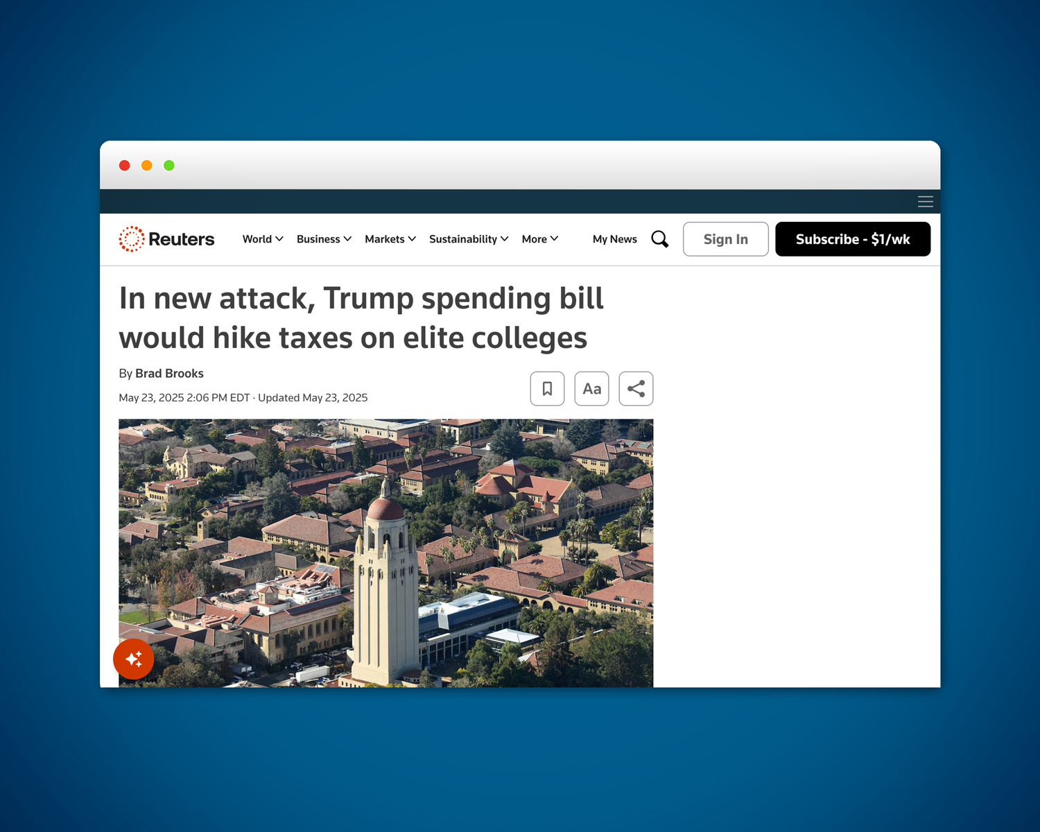 Reuters media coverage that Gregory worked on for Meketa Investment Group