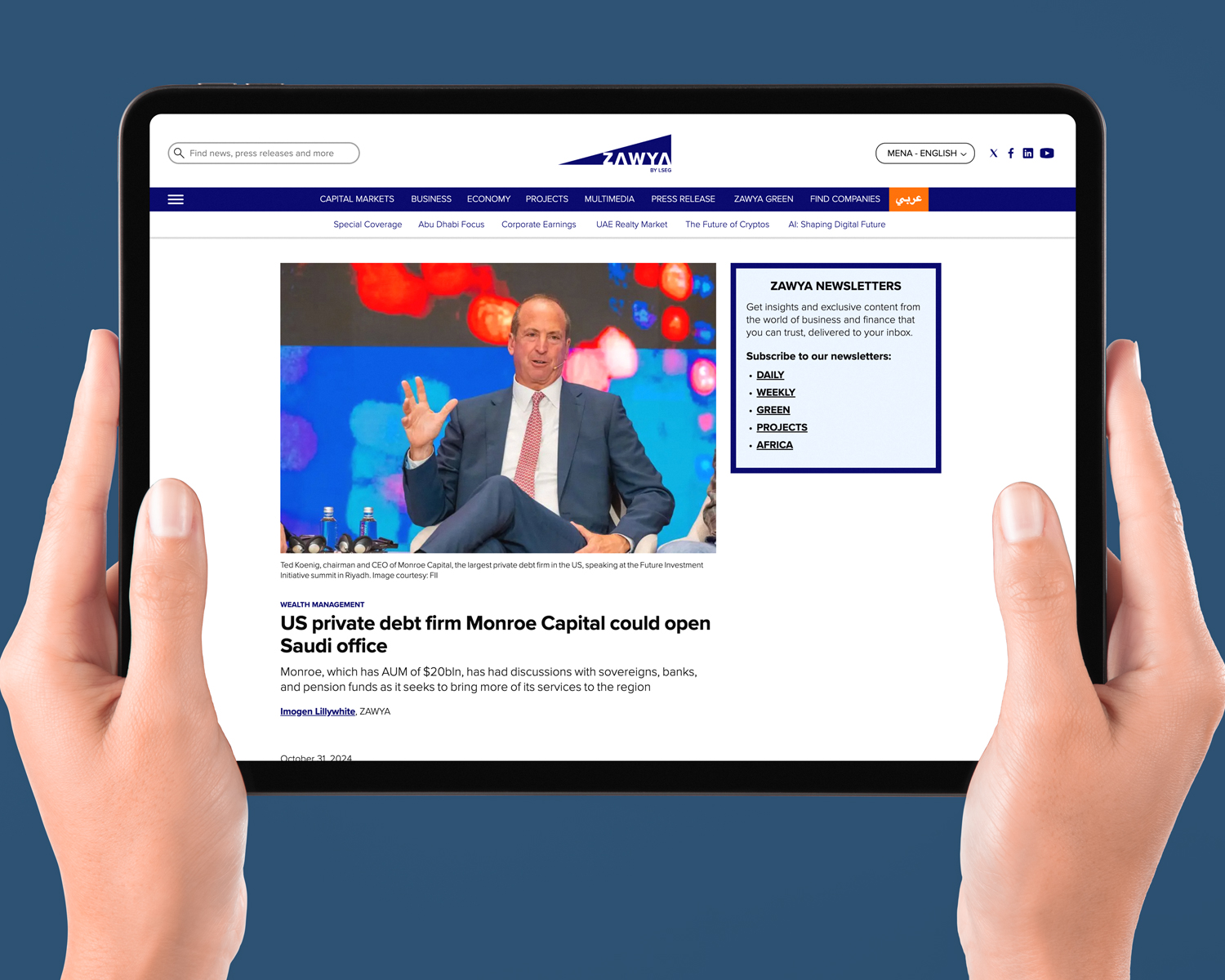 Example of Monroe Capital media coverage